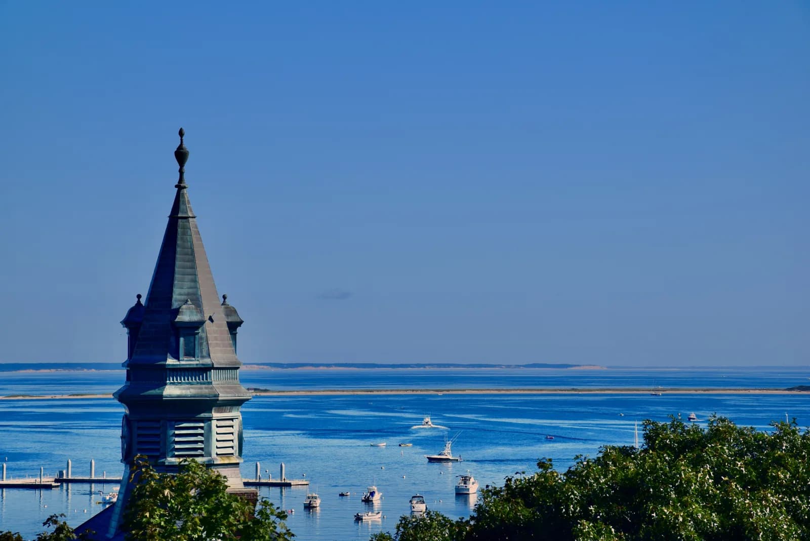 Commercial Street in Provincetown with shops, galleries, and restaurants