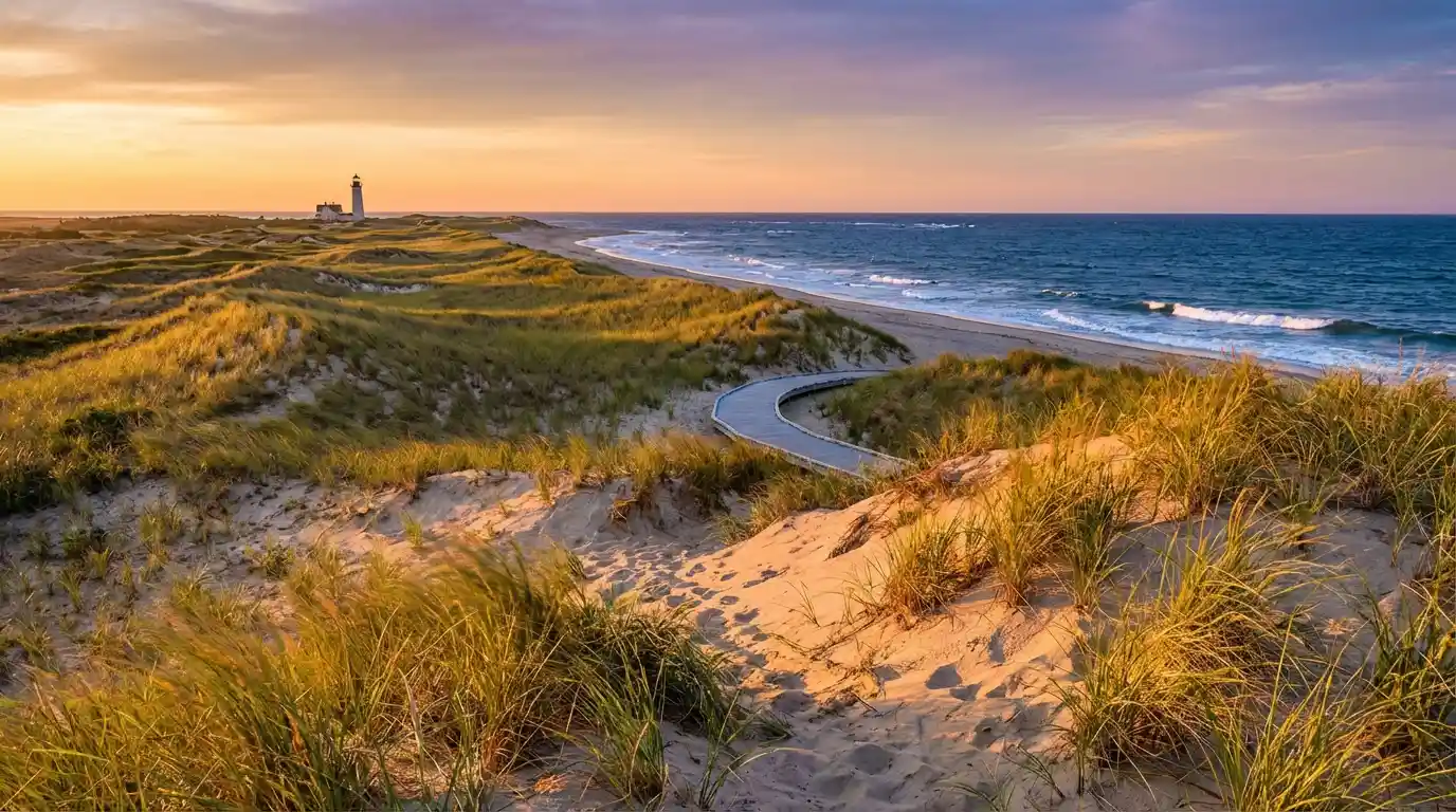 Race Point Beach with dramatic dunes and Atlantic surf