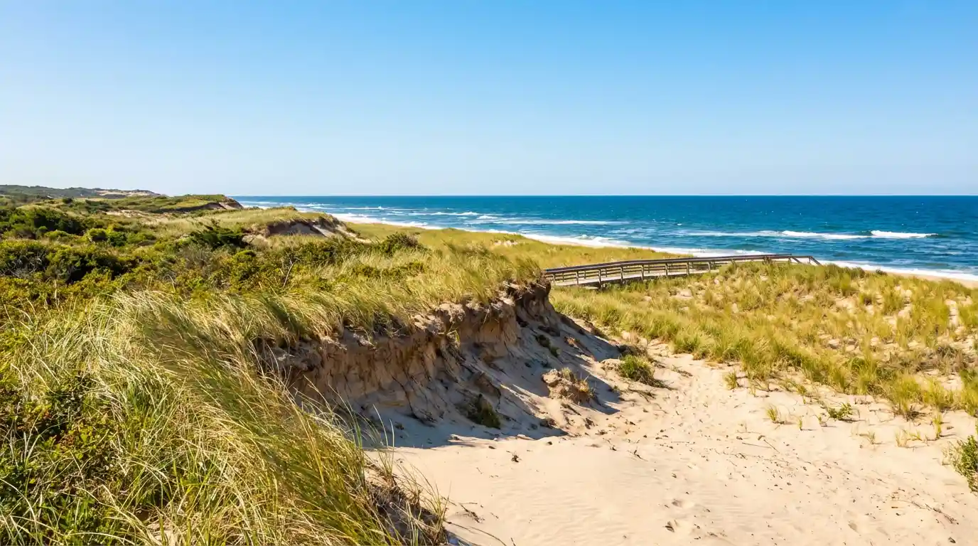 Wellfleet harbor and gallery district